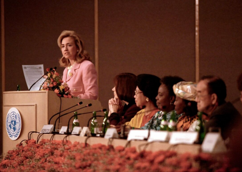 #9. Hillary Rodham Clinton’s “Women’s Rights are Human Rights”