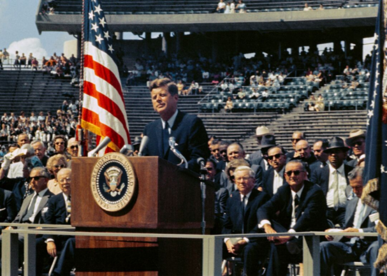 #2. John F. Kennedy’s “We choose to go to the moon”