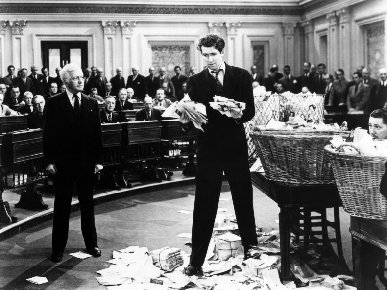 The late Jimmy Stewart in "Mr. Smith