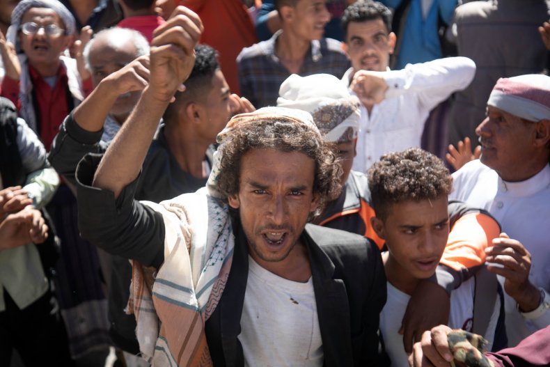 yemen, taez, ansar, allah, government, protest