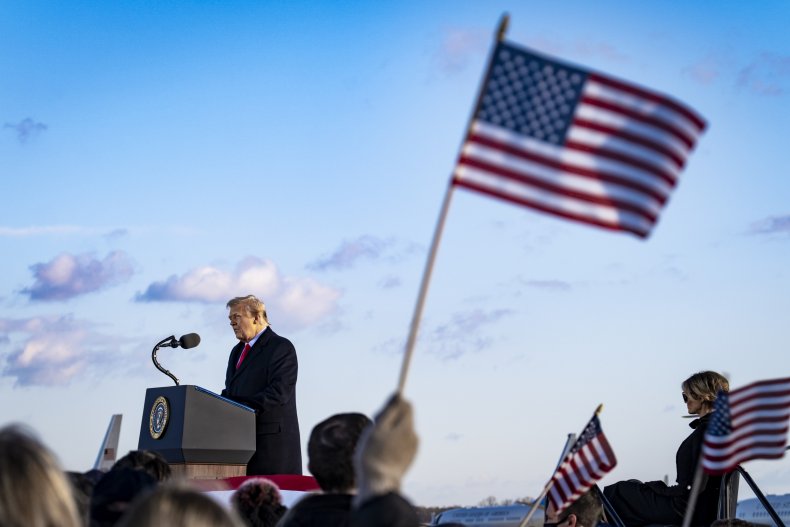 Trump and Melania on Biden's inauguration