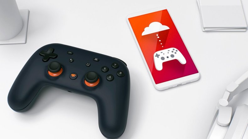 google stadia controller phone