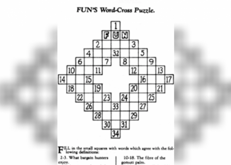 1924: Crossword puzzles
