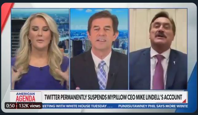 Newsmax segment with MyPillow’s Mike Lindell ends at anchor losing control over electoral fraud claims