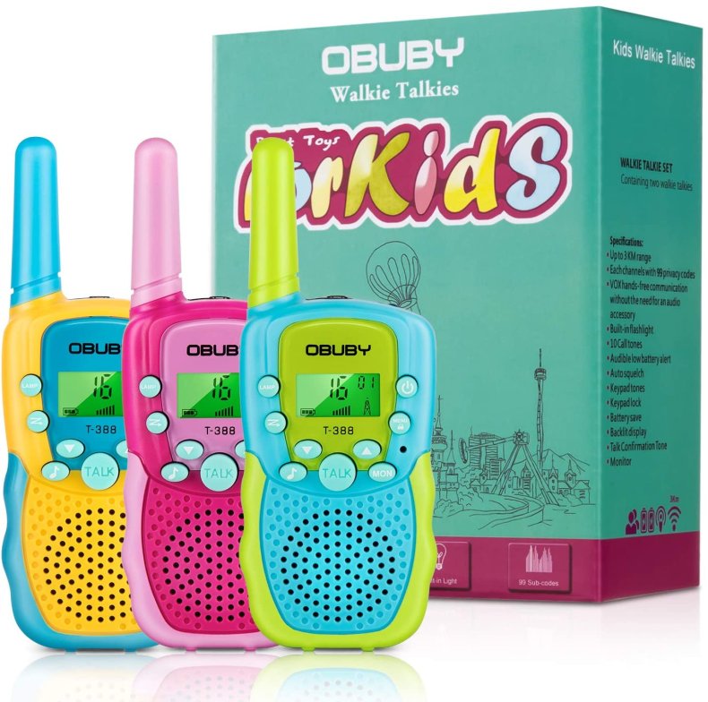 obuby walkie talkies for kids