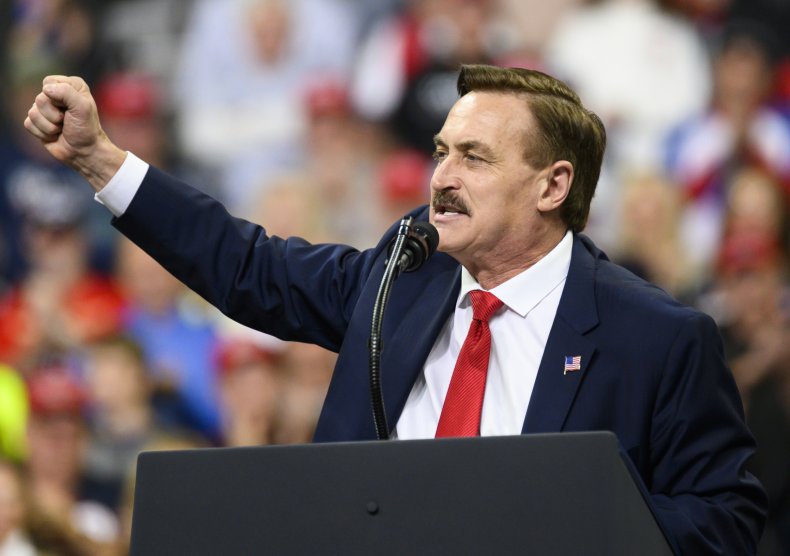 Mike Lindell Newsmax Bob Sellers interview segment