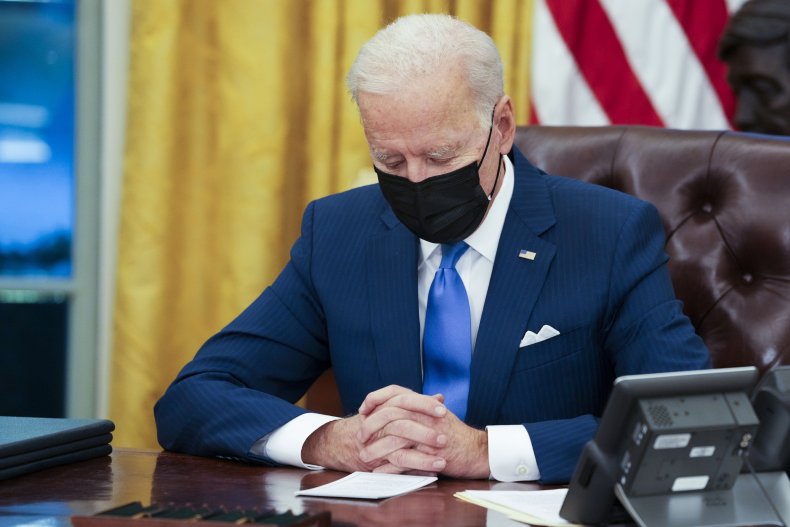 President Joe Biden in the Oval Office