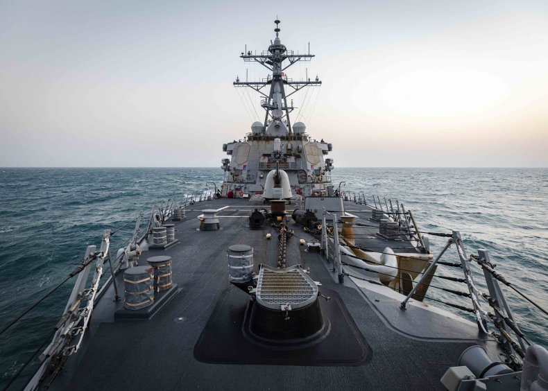 U.S. Navy Destroyer Transits Taiwan Strait