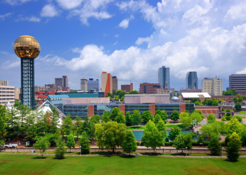 #89. Knoxville, Tennessee (tie)