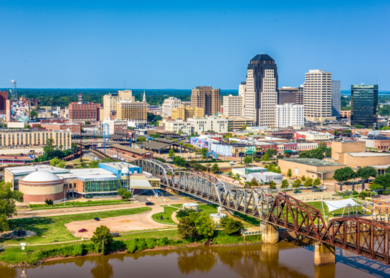 #4. Shreveport, Louisiana
