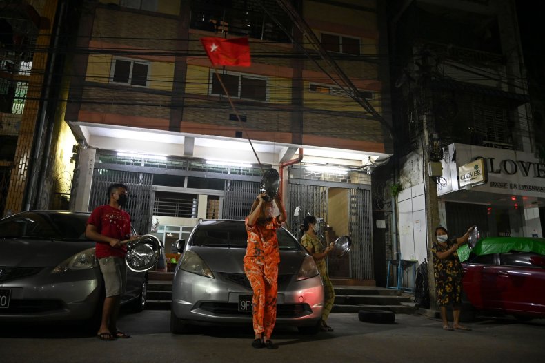 myanmar, noice, campaign, protest, yangon