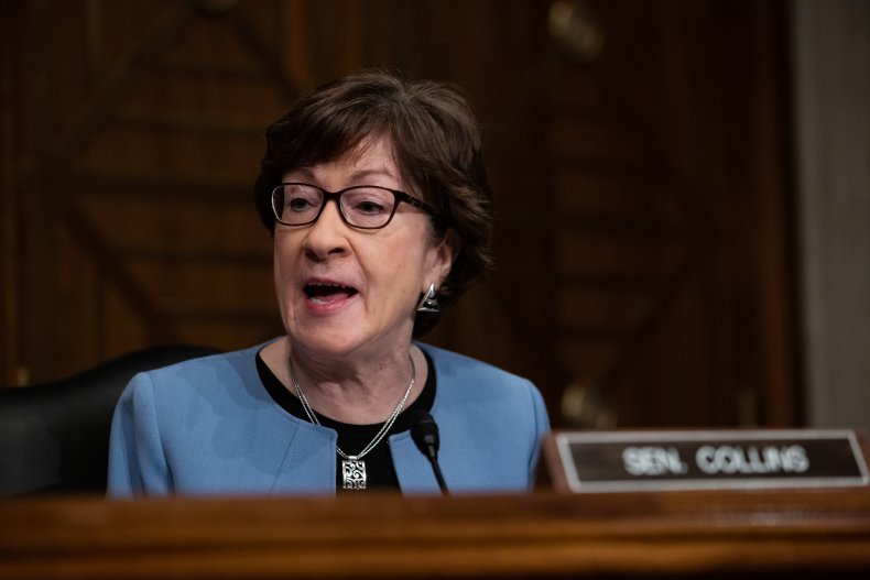 Senator Susan Collins at a Confirmation Hearing