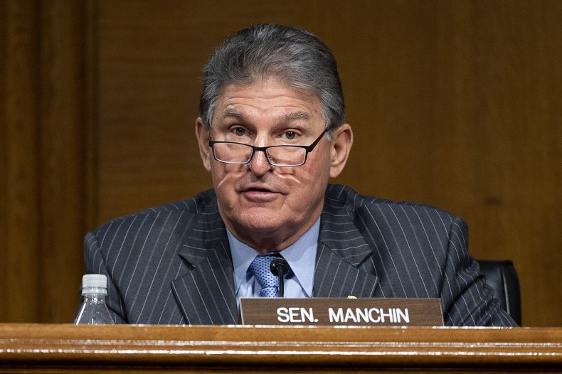 joe manchin speaks during nomination
