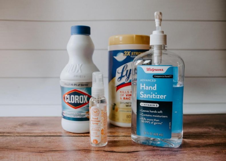 What cleaning products will kill the virus?
