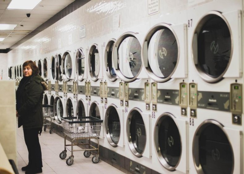 How can I protect myself while doing laundry?