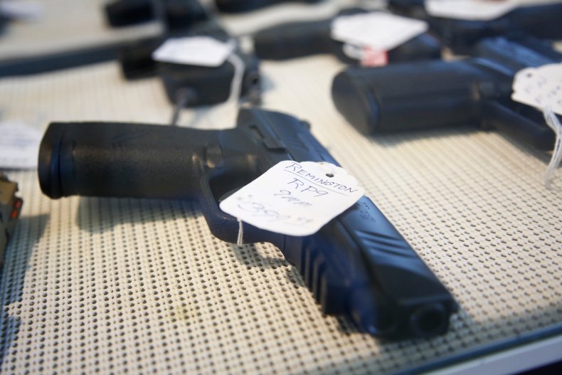 Stock photo shows handgun