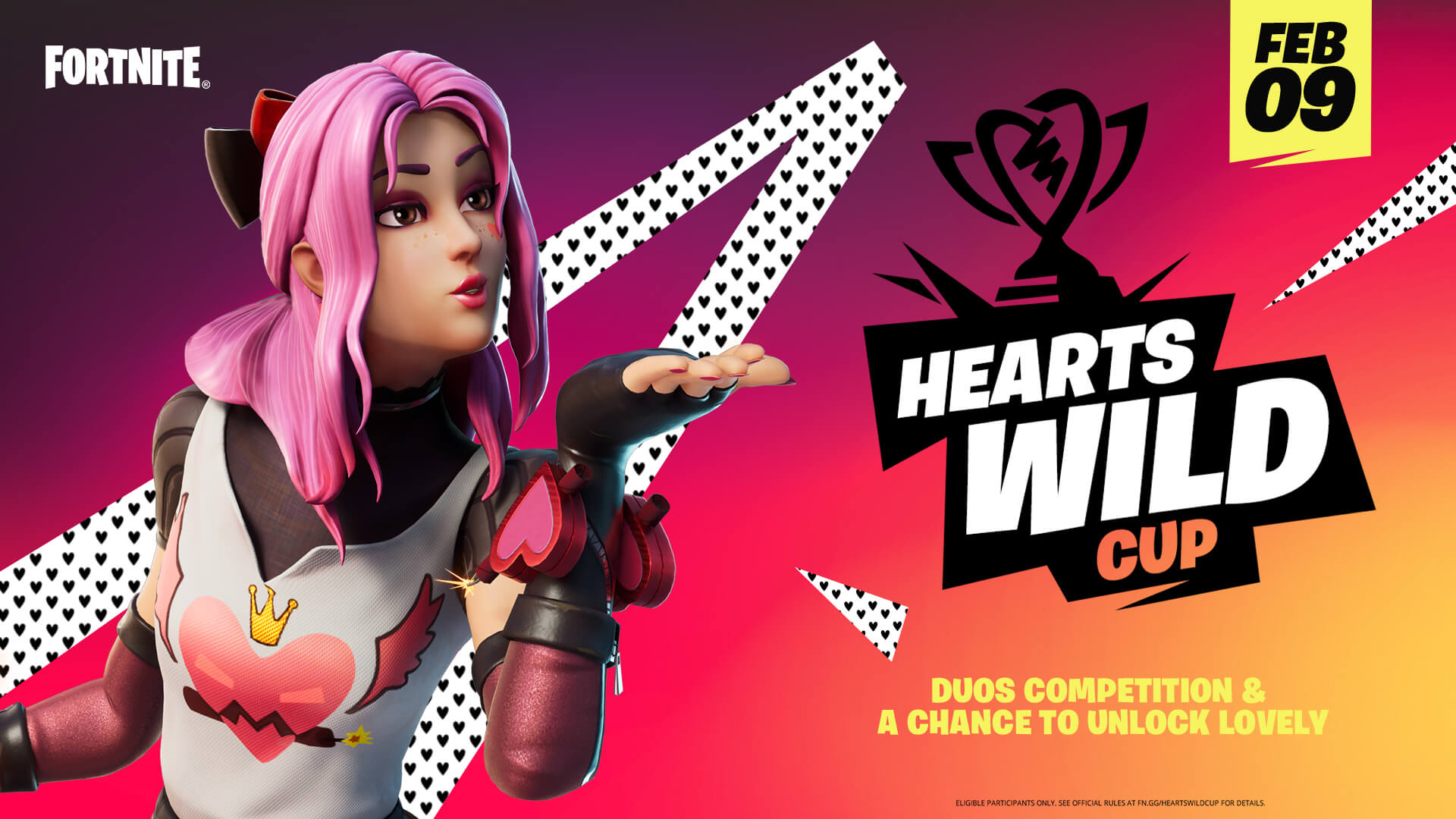 "Fortnite" is hosting a Hearts Wild Cup in honor of Valen...