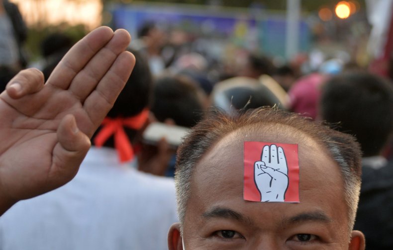 Myanmar coup protest