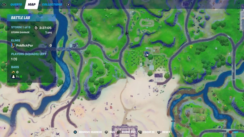 fortnite rose location 2 map
