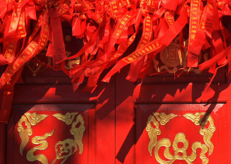 Temple doors