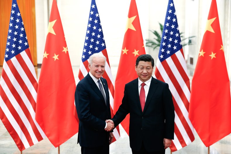 Joe Biden and Xi Jinping in Beijing