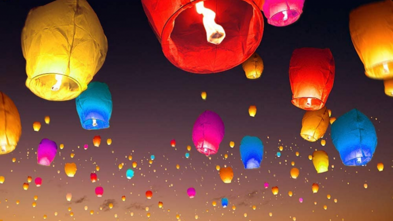 Chinese Lanterns Sky Paper Lanterns
