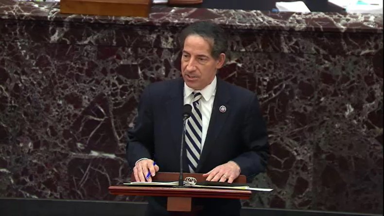 Lead House impeachment manager Rep. Jamie Raskin