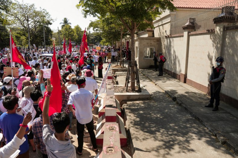 myanmar protests facebook military coup internet