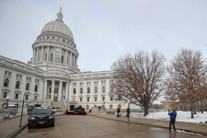 Police Cars at the Wisconsin State Capitol