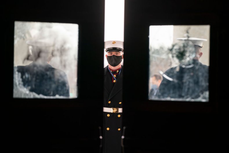 White House Marine sentries