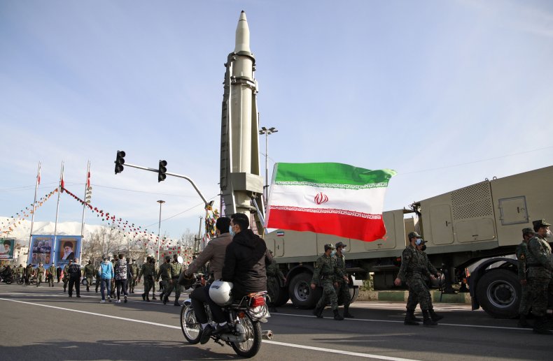 Iranians in Tehran celebrate national day