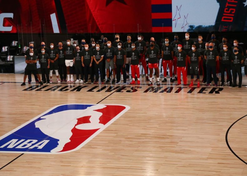 Basketball players support Black Lives Matter on and off the court