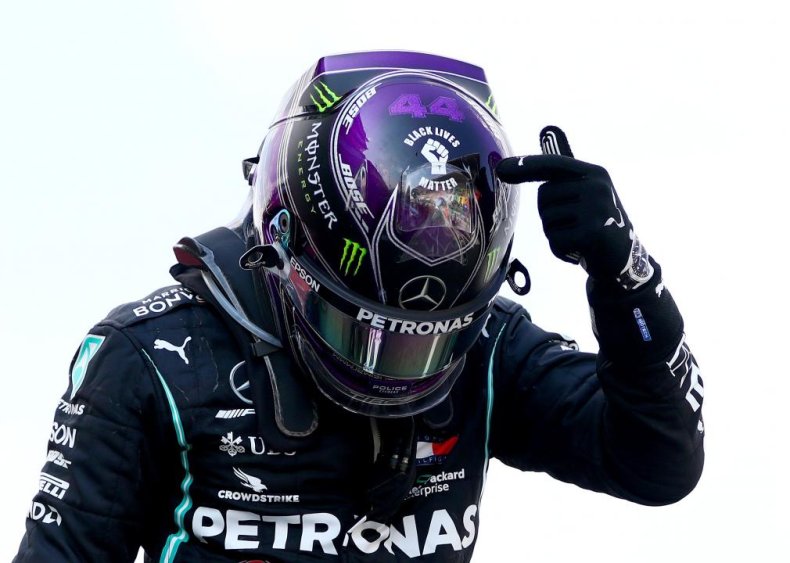 Race car driver Lewis Hamilton brings Black Lives Matter to British racing