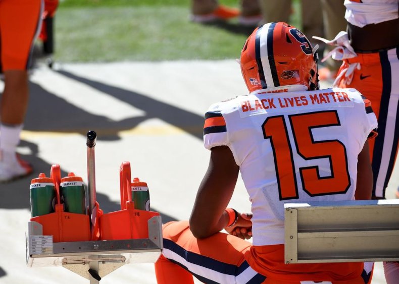 College football players join activism