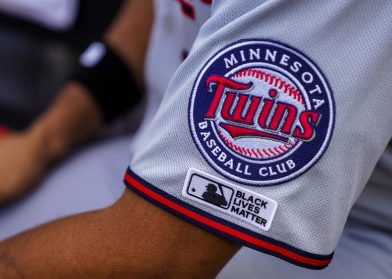 Minnesota Twins wear Black Lives Matter patch