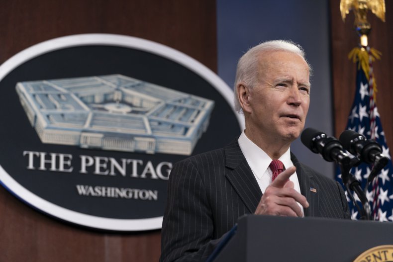 Joe Biden speaks at a press conference
