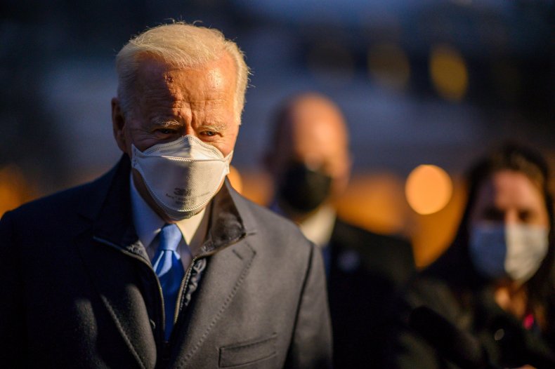 Joe Biden leaving the White House