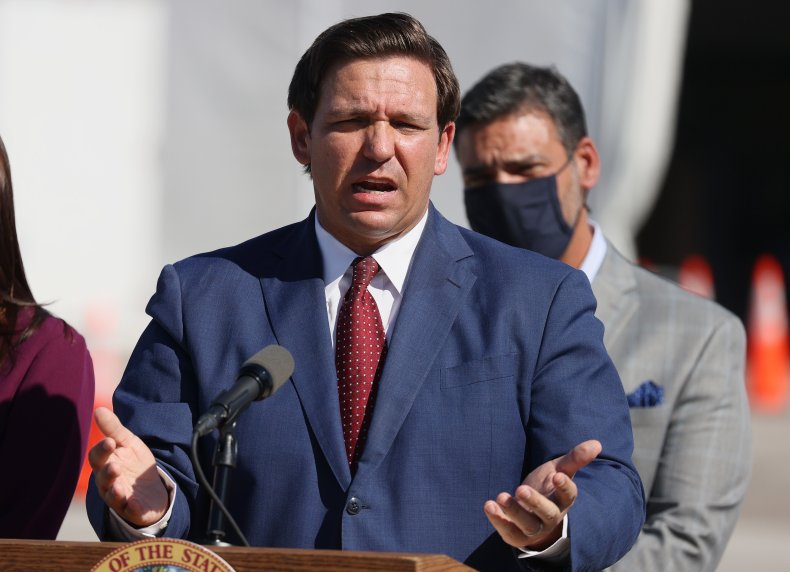 Gov. Ron DeSantis speaks at press conference