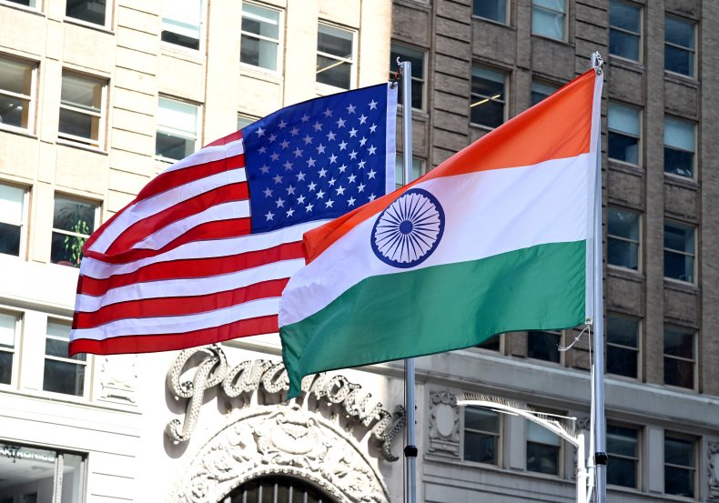 US India flags