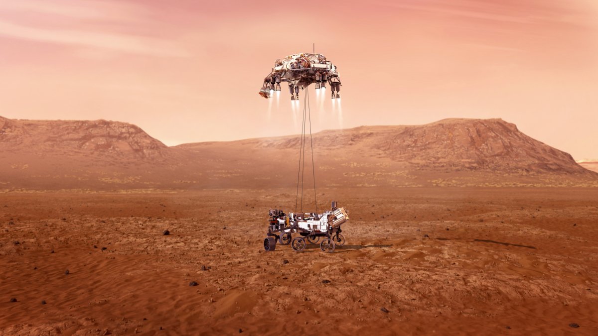 NASA’s Perseverance rover landing on Mars