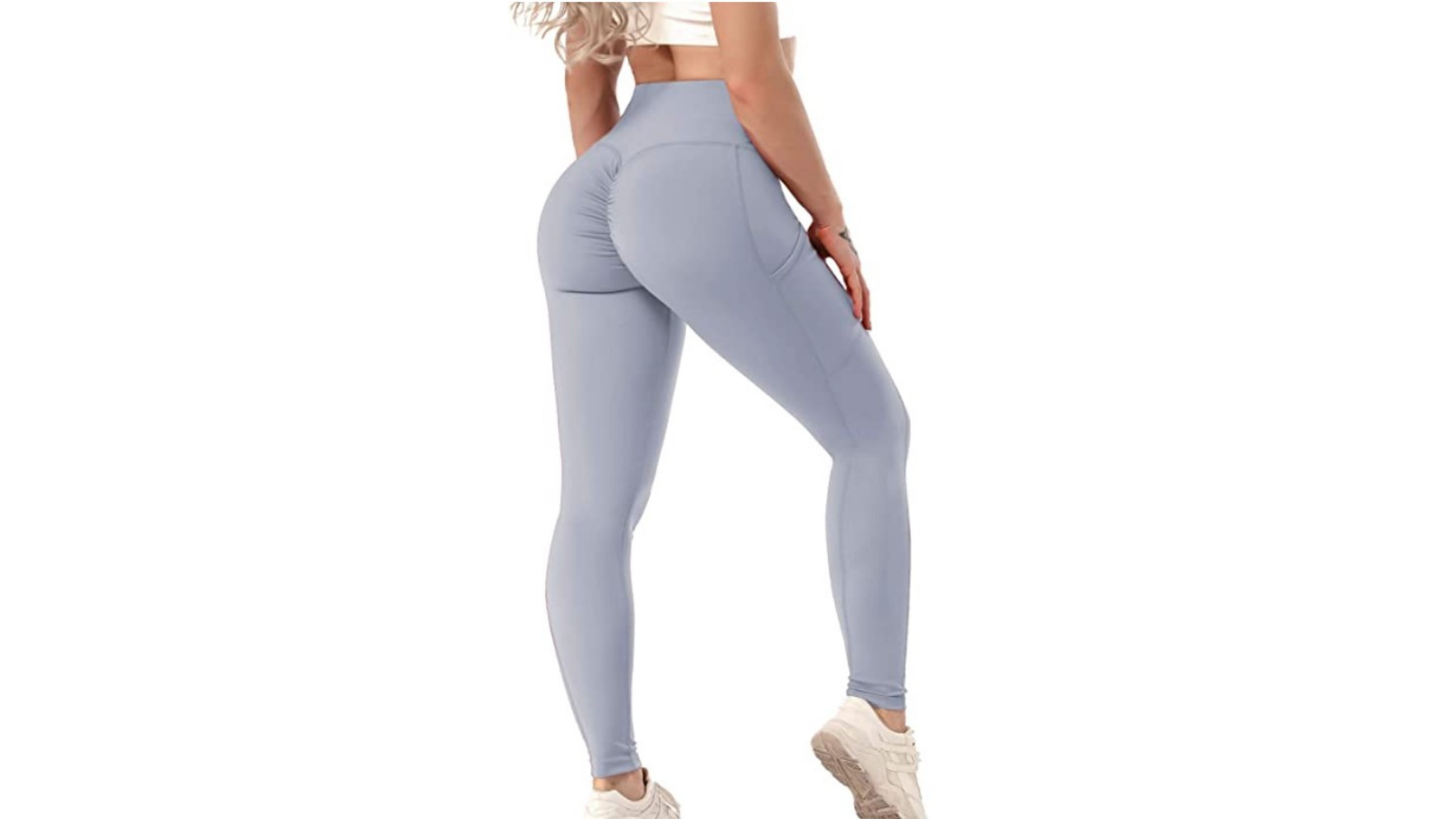 SEASUM Women High Waisted Yoga Pants Workout Butt Lifting Scrunch Booty  Leggings Tummy Control Anti Cellulite Textured Tights XS at Amazon Women's  Clothing store
