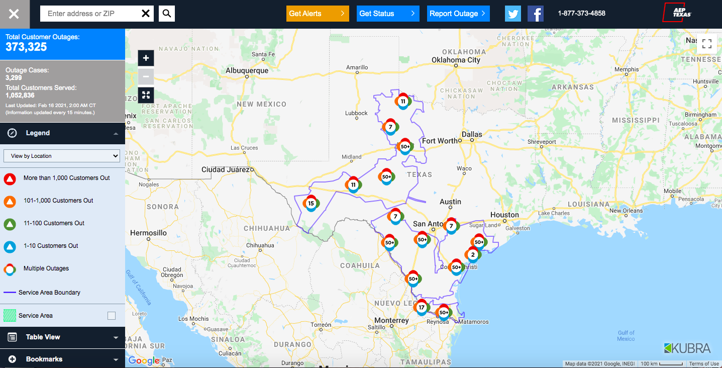 ercot grid map