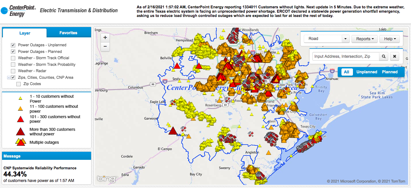 Txu Power Outage Map Texas - Map