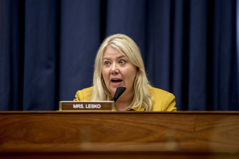 Rep. Debbie Lesko speaks in security meeting