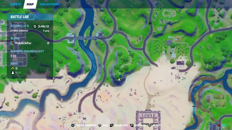 fortnite scenic spot location map