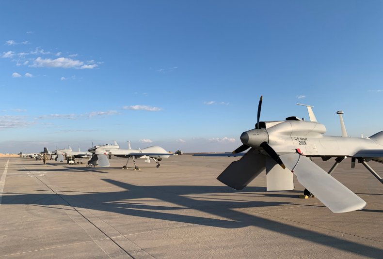 U.S. Army drones at Ain al-Asad airbase