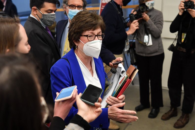 susan collins leaving impeachment trial day three