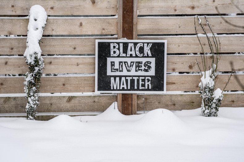 Black Lives Matter sign