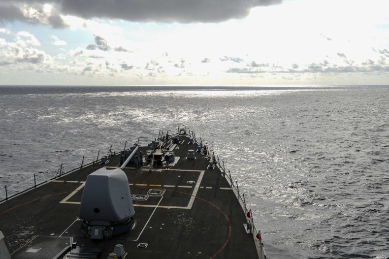 Navy Destroyer Operates in South China Sea
