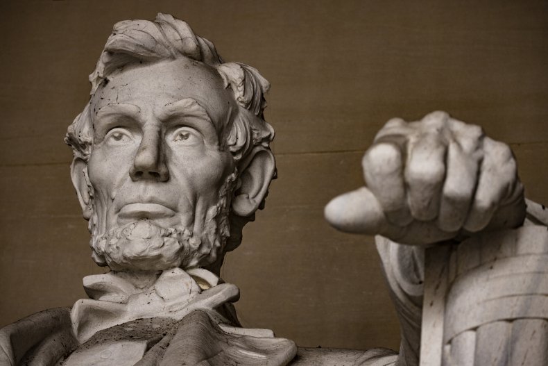 The Statue of U.S. President Abraham Lincoln